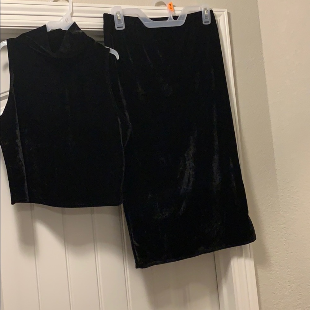 Two Piece Velour Set